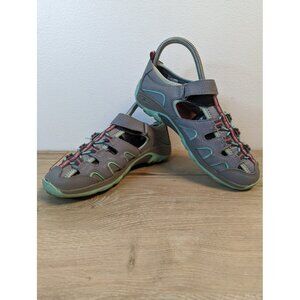 Merrell Big Kid's Hydro H2O Hiker Sandal in Grey/Turquoise MY57961 Size 4M